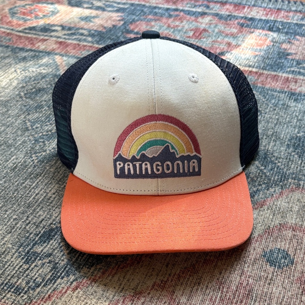 Girls rainbow Patagonia hat